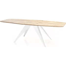 WFL GROUP Fatina 180 x 76 x 90 cm ausziehbar Eiche braun