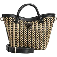 GUESS Handtasche Atalia natural/black - Schwarz