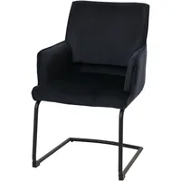 MCW Freischwinger MCW-N60, Esszimmerstuhl Küchenstuhl Stuhl, Stoff/Textil Öko-Tex ~