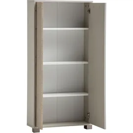 Schildmeyer Edno Highboard 59,8 x 124 x 19,5 cm Cremebeige / Canasta-Dekor