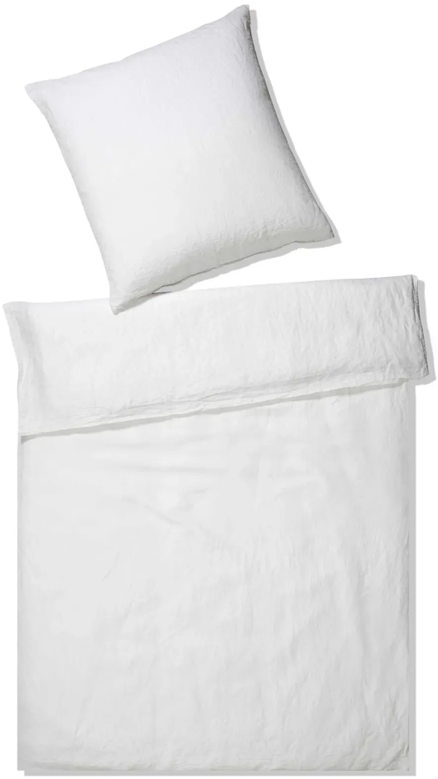 Elegante Casual Bettwäsche »Breeze« Weiß 7038-00 Kissen / 40x80 cm