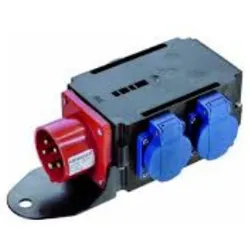 Bachmann CEE adapter - Stromverteilungseinheit - Wechselstrom 400 V - Ausgangsan