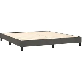 vidaXL Boxspringbettgestell Dunkelgrau 180x200 cm Samt