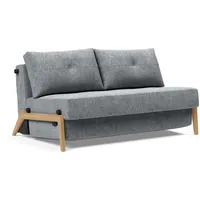 Innovation Living Schlafsofa Cubed Eiche Stoff Grau Granit 140 cm