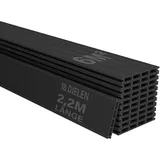 Juskys Terrassendiele 220 cm anthrazit