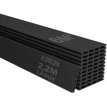Juskys Terrassendiele 220 cm anthrazit
