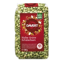 Davert - Halbe Grüne Schälerbsen 500 g