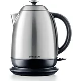 BUYDEEM K640E Electric Kettle Retro, Stainless Steel, 1.7L, 2000W, Lime water filter, BPA-Free, Auto Shut-Off, Dry Protection, Black&sliver