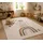 Pergamon Kinder Teppich Happy Kids Animal Rainbow Creme, Größe:140x200 cm