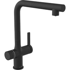 Schütte AQUASTAR PREMIUM Sprudelwasser-Spültischarmatur Schwarz