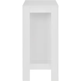 vidaXL Bartisch mit Regal 110 x 50 x 103 cm Weiß
