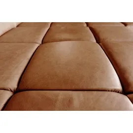 KAWOLA Sofa NELSON Ecksofa Leder cognac Recamiere rechts