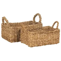 House Nordic Morella-Körbe Aufbewahrungskorb 32 x 32 x 32 cm braun