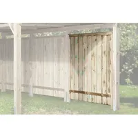 Weka Seitenwand Carport 199 x 180 cm braun