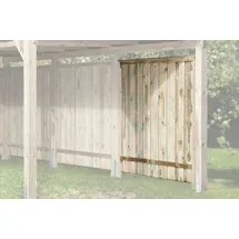 Weka Seitenwand Carport 199 x 180 cm braun