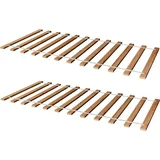 2ER SET Rollrost Lattenrost Rolllattenrost 100 x 200 cm Massivholz