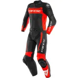 Dainese Mistel 2-Teiler Motorrad Lederkombi Schwarz/Rot 52