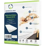 Sensalou Inkontinenz Spannbettlaken wasserdicht Spannbetttuch weiß - 180x200 cm