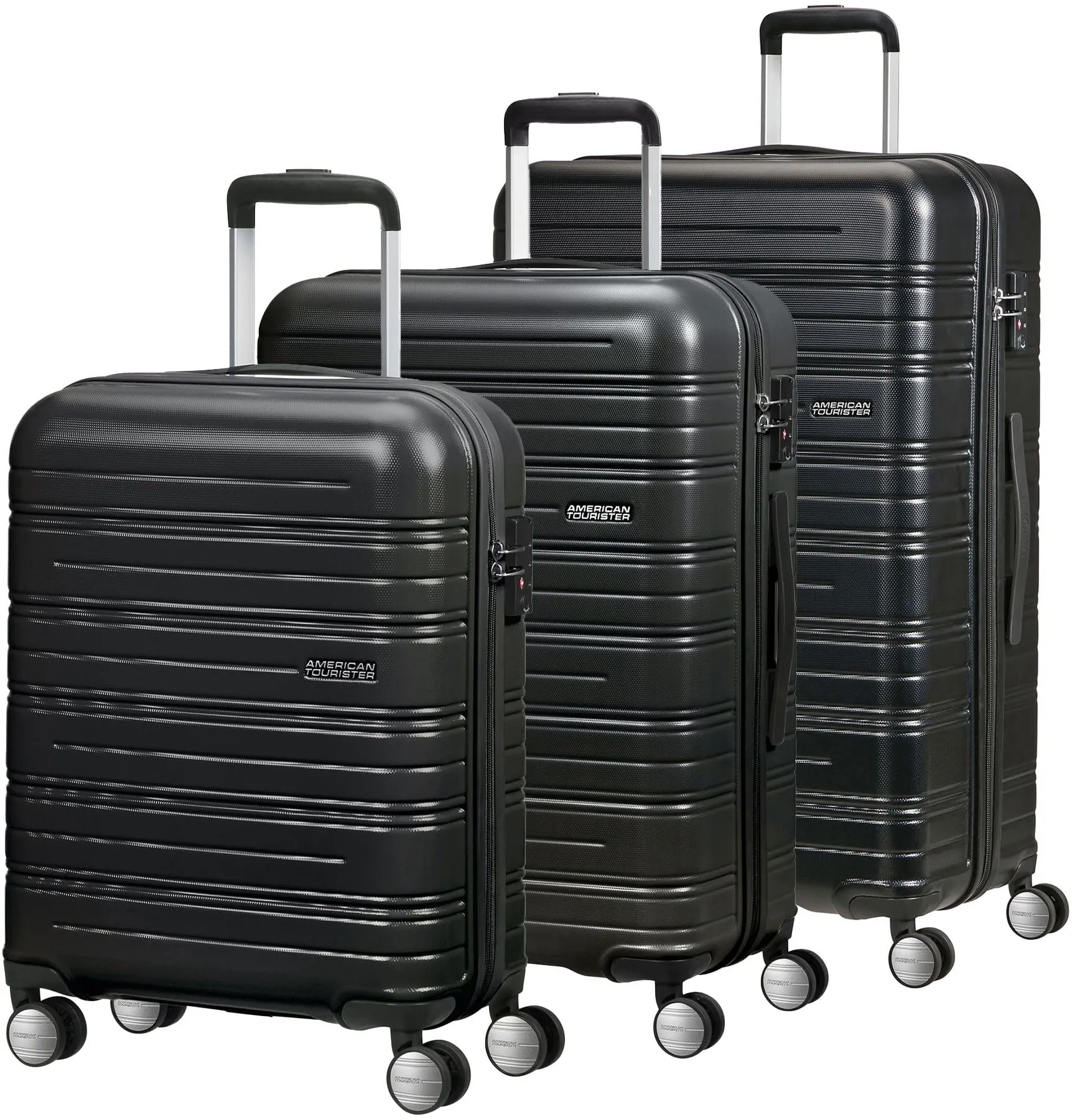 American Tourister HIGH TURN Kofferset 3-teilig - Universe Black Koffer24