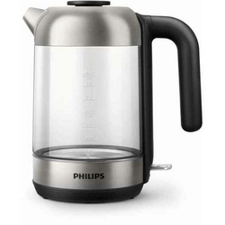 Philips Wasserkocher Wasserkocher Philips HD933980 Schwarz 1,7 L Glas Edelstahl Wasserkesse schwarz