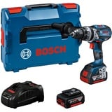 Bosch Professional 18V System Akku Schlagbohrschrauber GSB 18V-110 C (max. Drehmoment: 110 Nm, inkl. Connectivity Modul, 5.0Ah Akku, 3.0Ah Akku, L-BOXX) - Amazon Exclusive Set Set