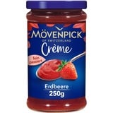 Mövenpick Gourmet-Crème Erdbeere, Premium Fruchtaufstrich ohne Stücke und ohne Kerne, 250g (1er Pack)