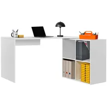 mokebo Eckschreibtisch Der Produktive Weiß