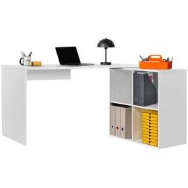 mokebo Eckschreibtisch Der Produktive Weiß