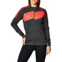 Nike Damen Women's Academy Pro Knit Track Jacket, grau - rot, BV6932-068, XL
