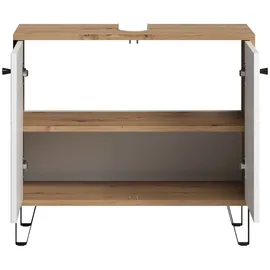 trendteam Waschbeckenunterschrank Touch Holzoptik Artisan-Eiche