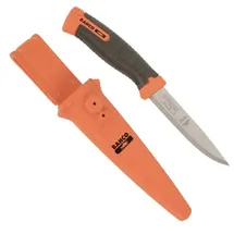 BAHCO SB-2446 Mehrzweckmesser, 2-Komponenten-Griff Schwarz/Orange Länge 220 mm