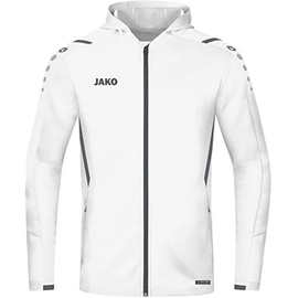 Jako Challenge Trainingsjacke mit Kapuze weiß/anthra light 4XL