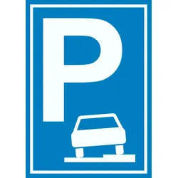Gehweg Parkplatz Schild A0 (841x1189mm)