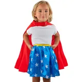 Cinereplicas DC Comics - Kostüm Set Wonder Woman - 4-6 Jahre alt - Offizielle Lizenz - 4-6 Jahre