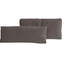 Sofakissen PLACES OF STYLE "Bloomfield", grau (taupe), B:75cm T:20cm, 100% Polyester, Polsterauflagen, Sofa-Zubehör, Kissenset: bestehen aus einem Vorlagekissen und einem Nierenkissen