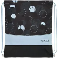Herlitz Schulranzen-Set Loop Plus Cyber Soccer Kunstfaser grün