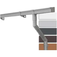 Inefa Dachrinnen Set Gartenhaus, NW 68 PVC
