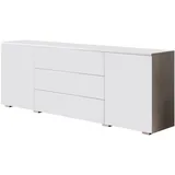 OTTO home Sideboard PARIS (1 St), Moderne 150cm breite grifflose Kommode, vielseitig einsetzbar weiß
