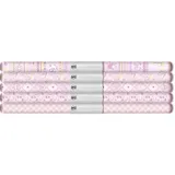 Transparentpapier Rolle 115g/qm 50x61cm Baby rosa 5 Motive sortiert VE=5 Stück