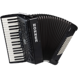 Hohner Bravo III 72 silent key schwarz Akkordeon