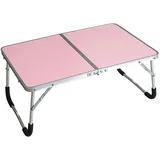SDdPulse Tragbarer, faltbarer Laptop-Schreibtisch mit Stauraum – Mini-Stehtisch zum Schreiben, Lernen, Essen, Camping – idealer Betttisch mit Gummifüßen