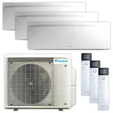 DAIKIN Multisplit Klimaanlage Set | Emura 3 | Mattweiß | 3x 2,5 kW
