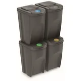 Prosperplast Sortibox 4x35 l Grau