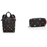 reisenthel allrounder R dots – Rucksack und Tragetasche in einem – Mit Stecklasche für Reisetrolleys & multicase dots, WJ7009, 21 cm