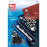Prym 542400 Ösen Messing 4,0 mm silberfarbig