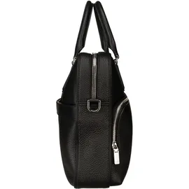 Boss New Crosstown Aktentasche Leder 38 cm Laptopfach schwarz