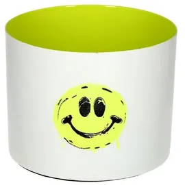 G-C Windlicht Goa Eisen Weiß/Lemon