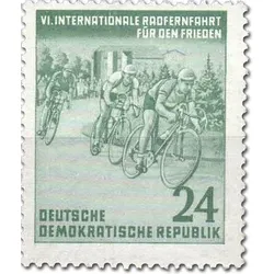 Briefmarken Internationale Radfernfahrt für den Frieden 1953, Michel-Nr. 355-357, postfrisch