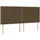 vidaXL Boxspringbett mit Matratze & LED Dunkelbraun 160x200 cm Stoff