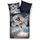Traumschlaf Wendebettwäsche Astronaut Weltall Blau/Bunt 135 x 200 cm + 80 x 80 cm